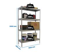 Estantería SIMONRACK Simonforte 1806-4 metal galva/galva