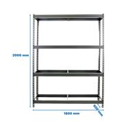 Estantería SIMONRACK Simonforte 1809-4 gris