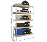 Estantería SIMONRACK Simonforte 2104-5 chipboard galva/madera