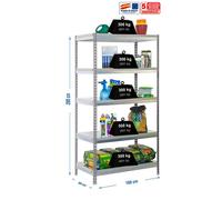 Estantería SIMONRACK Simongarden bricoforte 1006-5 gris/galva