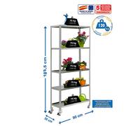 Estantería SIMONRACK Simongarden comfort mob. 5/300 galva/galva