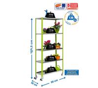 Estantería SIMONRACK Simongarden comfort mob. 5/500 verde/galva
