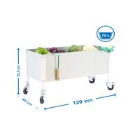 Estantería SIMONRACK Simongarden urban mob. 1200x400 blanco/gal