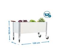 Estantería SIMONRACK Simongarden urban mob. 1200x600 gris/gal