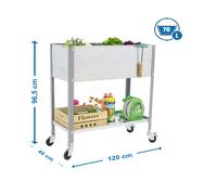 Estantería SIMONRACK Simongarden urban top mob. 1200x400 gris/ga