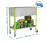 Estantería SIMONRACK Simongarden urban top mob. 1200x400 verde/galv