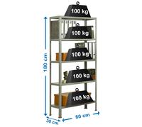 Estantería SIMONRACK Simonhome classic mini 5/300 gris/gris