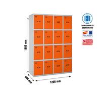 Estantería SIMONRACK Simonlocker desm. 4 puertas 4/16 300 (1200) gr/na