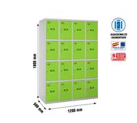 Estantería SIMONRACK Simonlocker desm. 4 puertas 4/16 300 (1200) gr/ve