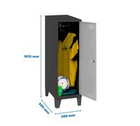 Estantería SIMONRACK Simonlocker dism.single mini 915x300x500+pies an/g