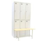Estantería SIMONRACK Simonlocker diy tan 3/6 400 (ini+2addi+bench) gris