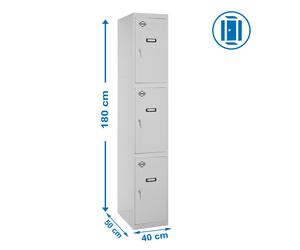 Estantería SIMONRACK Simonlocker prof.dism.3 puerta 1/3 400 in gris