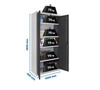 Estantería SIMONRACK Simonlocker prof.dism.multi. 180x100x40 2/4 gr/an