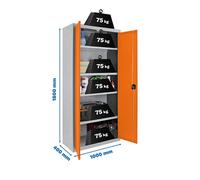 Estantería SIMONRACK Simonlocker prof.dism.multi. 180x100x40 2/4 gr/nar