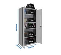 Estantería SIMONRACK Simonlocker prof.dism.multi. 180x60x40 2/4 gr/bla