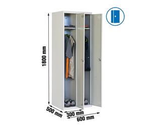 Estantería SIMONRACK Simonlocker prof.mon.single 2/2 300 (600) gris