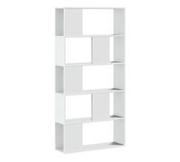 Estantería Vidaxl 5 Niveles Madera Ingeniería 80,5x23,5x162,5 Cm Blanco White