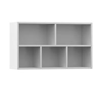 vidaXL Estantería/Aparador Contrachapada Blanca 50x25x80 cm – Diseño elegante y moderno