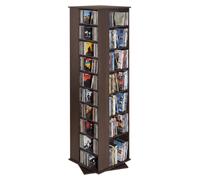 Estantería VEVOR para medios, 475x475x1636 mm, torre para CDs, estantería giratoria con 34 compartimentos para CDs, DVDs, libros y discos de juegos, soporte para DVDs para sala de estar, oficina en ca