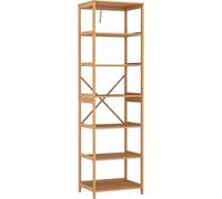 Estantería Vicco Novaro Bambú 48.3 x 166.5 cm con 7 compartimentos, Model 54886