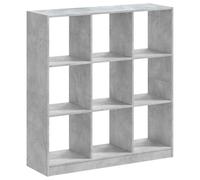 Estantería vidaXL, color gris hormigón, 102x32x108 cm, material compuesto de madera