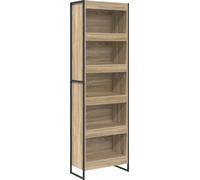 Estantería vidaXL de 60 x 30 x 189,5 cm, fabricada en material de madera, color Sonoma
