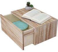 Estantería Wandregal HWC-C55, con cajones, estilo vintage desgastado, 21x46x30 cm, color marrón natural