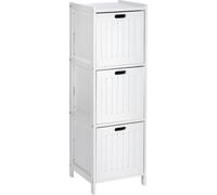 Estantería WENKO de madera OSLO, con 3 cajones, para almacenamiento, estantería tipo cesta, caja organizadora, armario de baño, para oficina