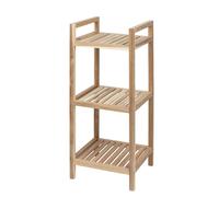 Estantería WENKO para el hogar, modelo ACINA, con 3 estantes, fabricada en madera de acacia. Ideal para baño, salón, dormitorio, cocina o aseo