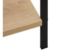 Estantería Wild 5 niveles 158,5x60x27,6 cm Black/oak
