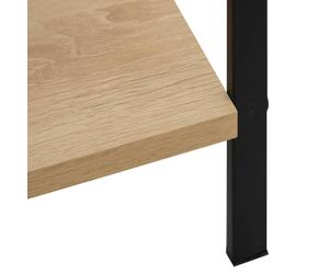 Estantería Wild 5 niveles 158,5x60x27,6 cm Black/oak