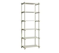 HAY Estantería Woody Column Beech-smokey grey. alto