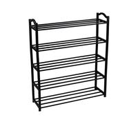 Estantería Zapatero 5 Baldas Sir Negro 63x20x79cm Thinia Home Black