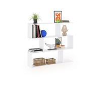 duehome - Estantería Zoe Low Glossy white