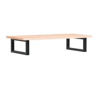 Estanterías de pared de acero madera roble macizo | Diseño de ahorro de espacio, bandeja rectangular, soporte pretaladrado, tornillos no incluidos