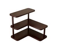 Estantes de almacenamiento Estante de tablero densidad esquina Retro, estantería mesa oficina, estante almacenamiento abierto varios pisos Estantería
