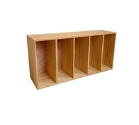 Estantes de almacenamiento Estantería de madera desgastada for escritorio cinco niveles, estante almacenamiento Retro for dormitorio oficina en casa Estantería