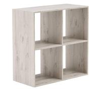 Estantes de madera 4 compartimentos gris