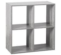 Estantes de madera 4 compartimentos gris