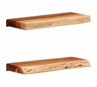 Estantes De Pared 2 Unidades 40x20x3,5 Cm Madera Maciza Acacia Vidaxl