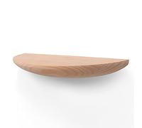 Estantes esquineros flotantes rústicos - Estantería redonda de madera de pino maciza montada en la pared para dormitorio, sala de estar, baño - Elegante solución de almacenamiento pequeña decoración