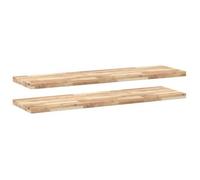 Estantes Flotantes 2 Uds Madera Acacia Sin Tratar 140x40x4 Cm Vidaxl