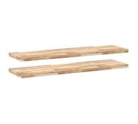 Estantes Flotantes 2 Uds Madera Acacia Sin Tratar 160x40x4 Cm Vidaxl