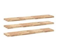 Estantes Flotantes 3 Uds Madera Acacia Sin Tratar 160x30x4 Cm Vidaxl