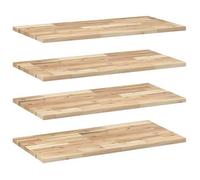 Estantes Flotantes 4 Uds Madera Acacia Sin Tratar 100x40x2 Cm Vidaxl