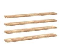 Estantes Flotantes 4 Uds Madera Acacia Sin Tratar 140x20x4 Cm Vidaxl
