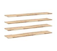 Estantes Flotantes 4 Uds Madera Acacia Sin Tratar 160x30x2 Cm Vidaxl