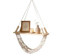 Estantes Flotantes Organizador Esquinero con , Almacenaje y Exhibición | Estante Flotante Pared Boho Para Casa Dormitorio Cuarto Bebé Sala Baño Residencia Plantas Juguetes Marcos de