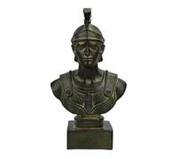 Estatua de casco de centurión de soldado romano, escultura moldano, yeso duro, hecho a mano en Grecia, decoración militar, 22 cm