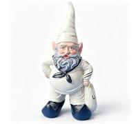 Estatua de gnomo de jardín marinero azul marino, figura de gnomo de compañero de barco para adornos de césped, decoración interior o exterior, regalo de cumpleaños de Navidad